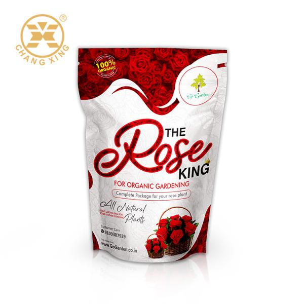 Compostable  Custom Printed Gusseted Bags With Bottom Soil Seeds Small Plastic Zipper Pouch