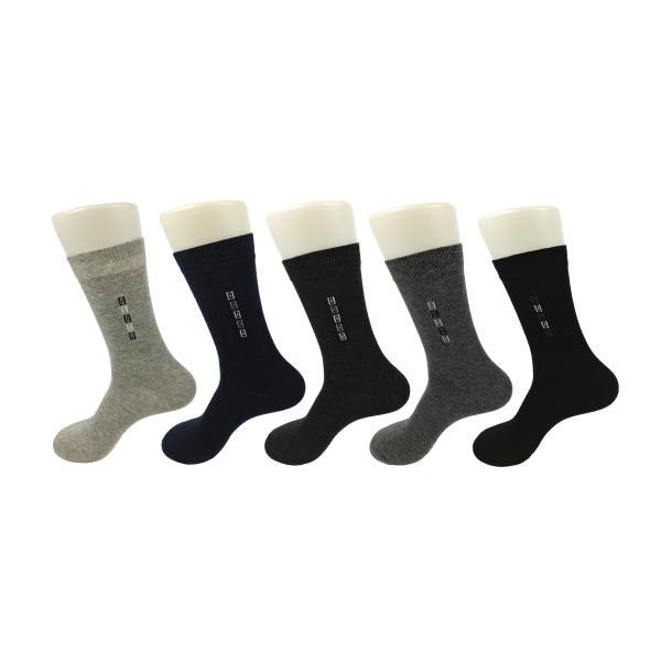 Knitted Anti Bacterial Cotton Dress Socks With Snngging Resistance Material