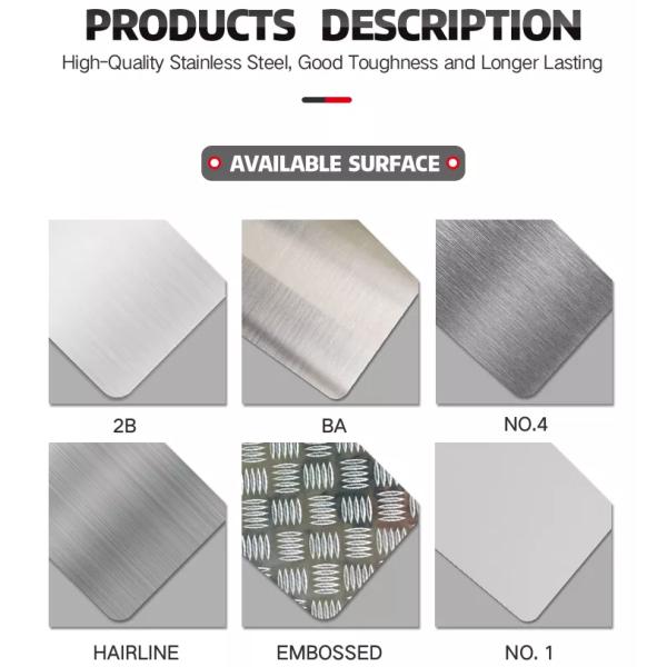 8K Mirror Stainless Steel Rose Gold Sheet Cold / Hot Rolled 201 304 Customized