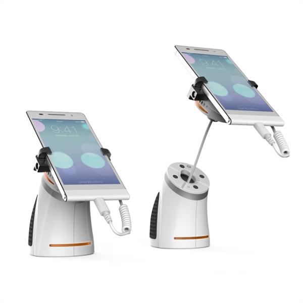 Cell Phone Security Holder with Alarm and Retractable Cable