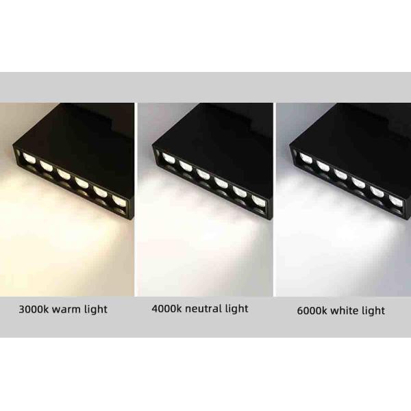 Black 6w 12w 18w Magnetic Track Spotlight Commercial Smart No Master Light