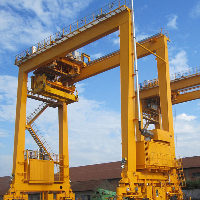 Zehua Offshore Rubber Wheel RTG Mobile Aluminum Gantry Crane 1 Ton Gantry Crane