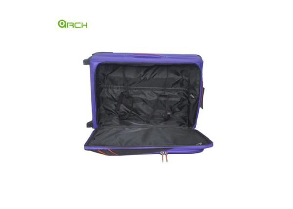 Tapestry Soft Sided Luggage with One Front Pocket and Internal Trolley System