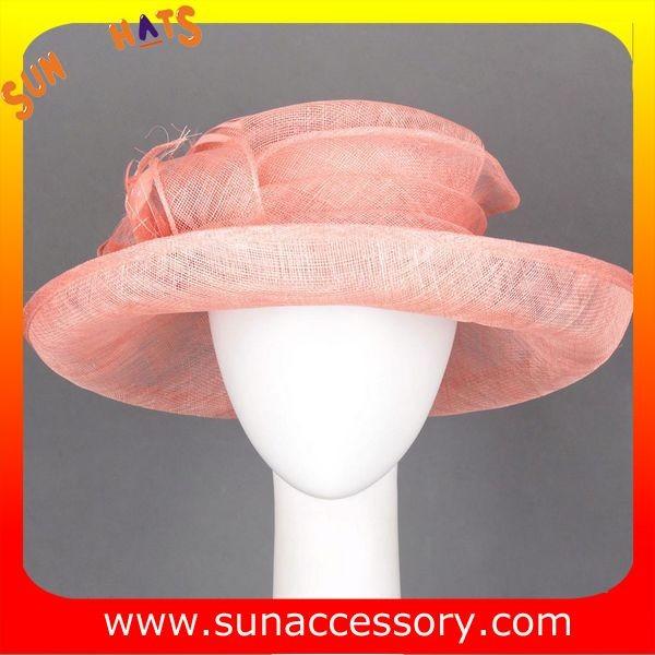 Elegant fancy Church sinamay hats for ladies ,Sinamay wide brimhats