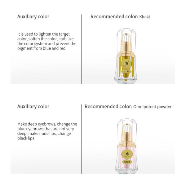 Чернила татуировки брови 60 g микро- установили постоянные пигменты макияжа 60g