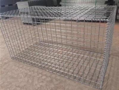 Professional Custom Gabion Wire Mesh , Silver Wire Cage Retaining Wall