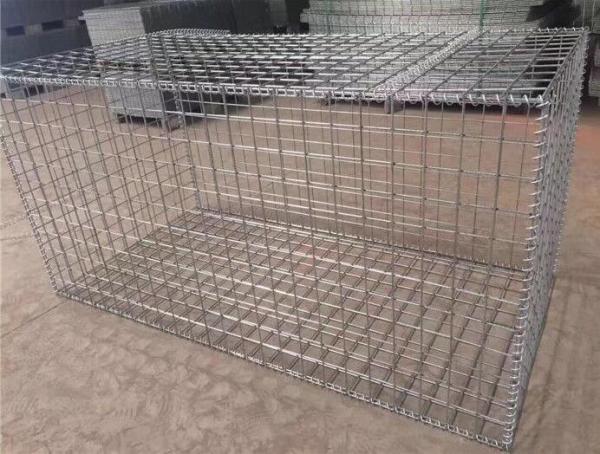 Hot Dipped Galvanized Garden Gabion Baskets , Gabion Wall Mesh 4.0mm-5.0mm Wire Dia
