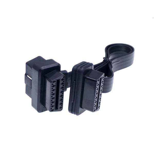 OBD Diagnostic Tool Customized 50CM Right Angle OBD2 OBDII OBD Male to Samsung 12PIN Ribbon Extension Cable