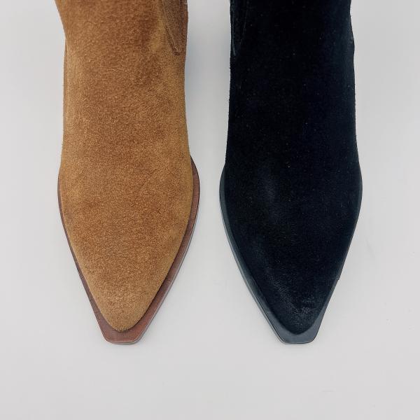 Portable Womens Leather Dress Boots Pointed Toe Casual Shoes Unique