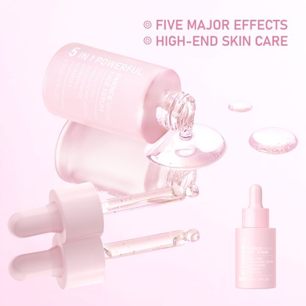 OEM Professional Factory Whitening  Moisturizing Repairing Anti-aging Spot Lightening 5 In1facial Serum Skin Care Products