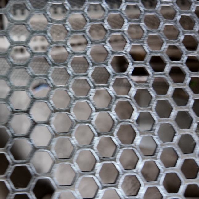 Hexagonal Perforated Sheet Custom Shape Punching Mesh Filter Decor Metal Plate