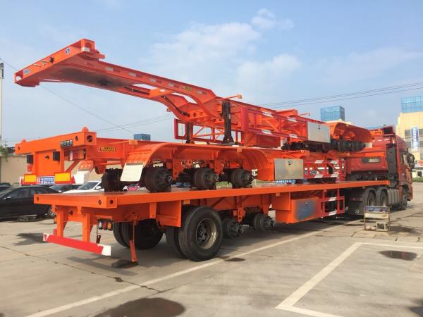 13 Ton Fuwa Skeleton Container Semi Trailer With 4/6/8 Sets T30/30 Chamber And ABS Brake