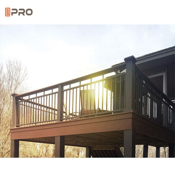 Black Garden Aluminum Balustrades Fencing Aluminium Stair Handrail