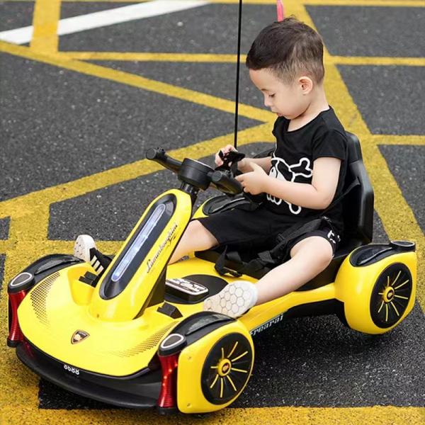 Mobile Phone Remote Control 12V Ride On Electric Go-Kart Car for Children Battery 12V7AH