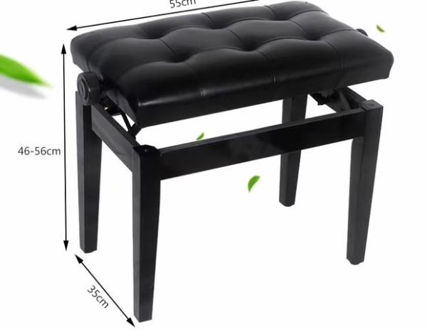 Latest Model Wholesaler price NUX high end leather wooden openable piano  Adjustable Piano Pedal Extender Bench for Chil