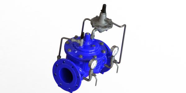 Ductile Iron SS304 Pipe Hydraulic Flow Control Valve Full Port
