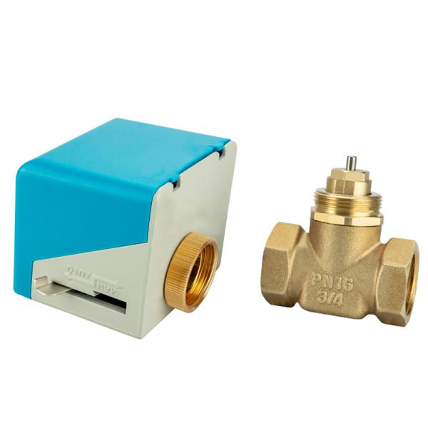 2 Way Thermostatic Temperature Control Room Heating/cooling Water Ball Valve With Electric Actuator