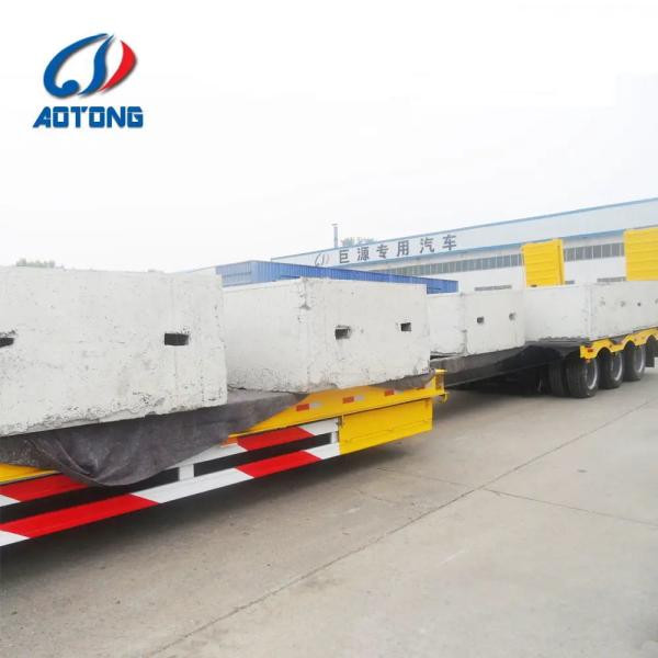 Fabricación AoTong Ramp Extensible Semi-Truck Semi-Truck con Bajo Bajo Bajo
