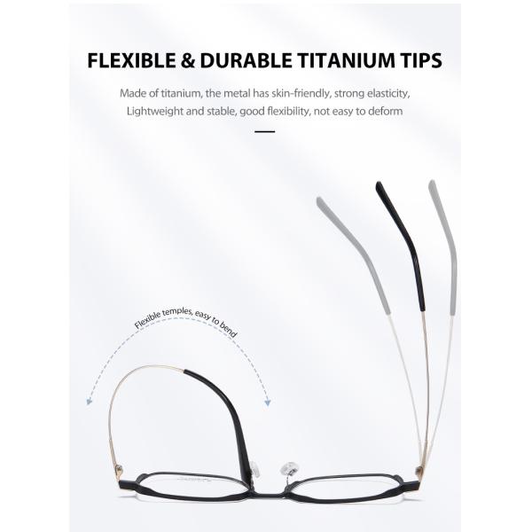 Титан рамок стекел Mg Al облегченный с не объективами рецепта