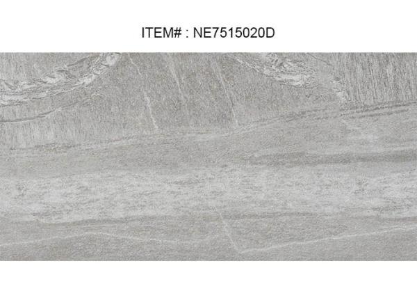 Living Room Kitchen Rectangular Tiles , Baby Face Finish Dark Grey Kitchen Tiles Rectangular