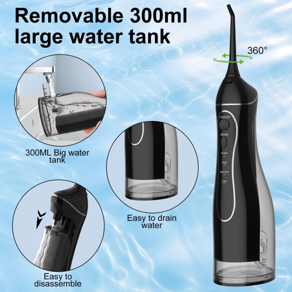 Portable Rechargeable Electric Toothbrush with 4 Modes and 5-Hour Charging Time