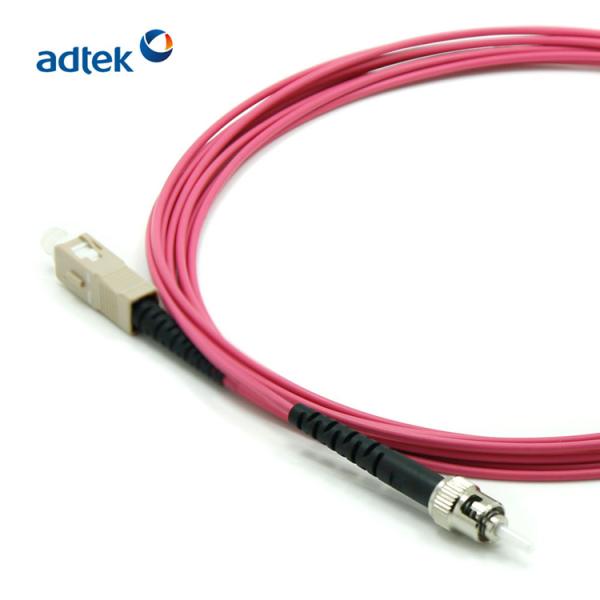 SC To ST OM4 Fiber Patch Cable Multimode Simplex 0.9mm 2.0mm 3.0mm Patch Cord