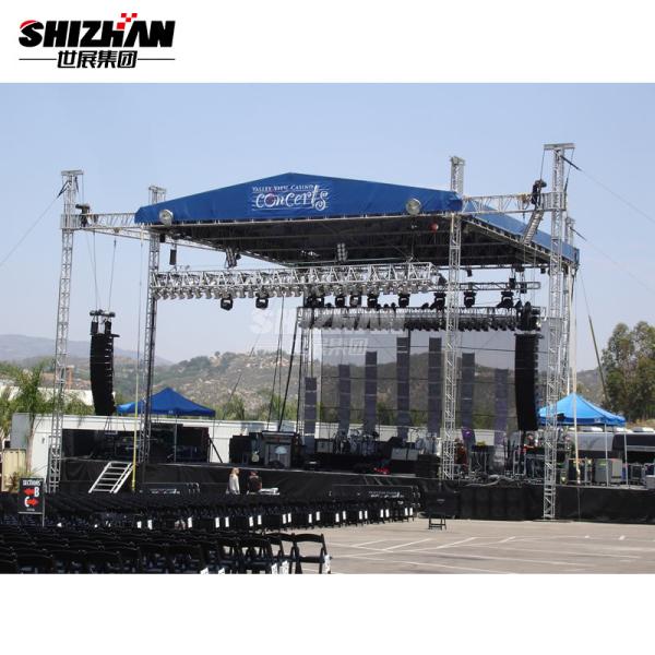Outdoor Concert Stage Aluminum Truss System Silver Color