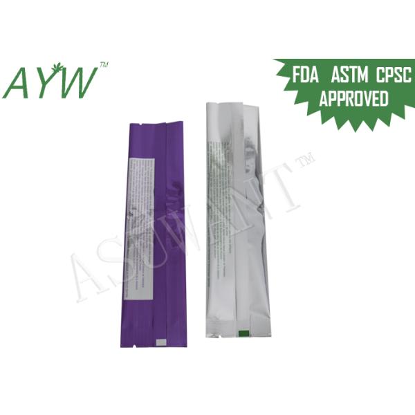 плотности пакетиков чая кофе 110*20мм фольга высокой лоснистой устранимая упаковывая с зазубриной разрыва