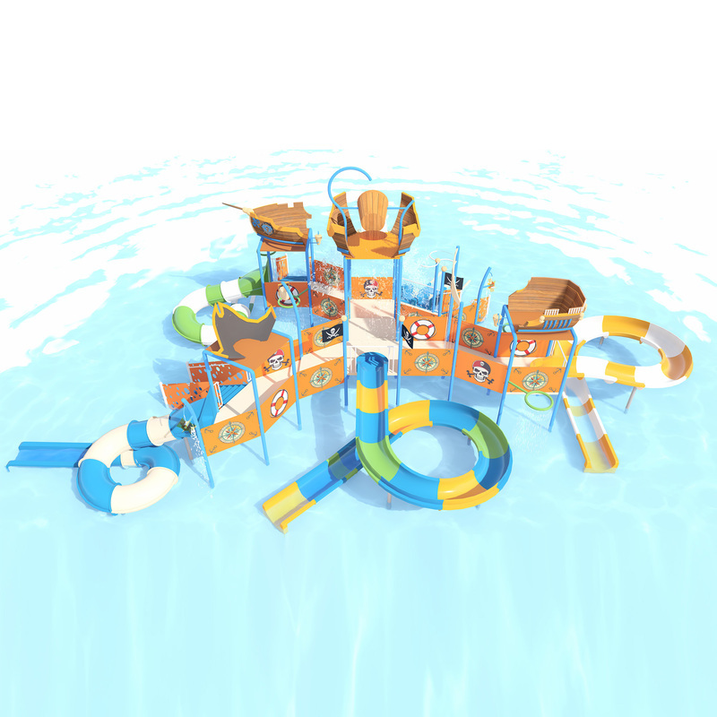 SWJ-002 Pirate Theme of the Caribbean Water House Playground Interactive Water