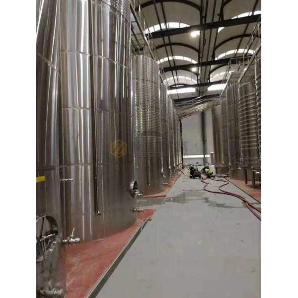 Bar Stainless Steel Wine Fermentation Tanks Customized Dimension / Capacity