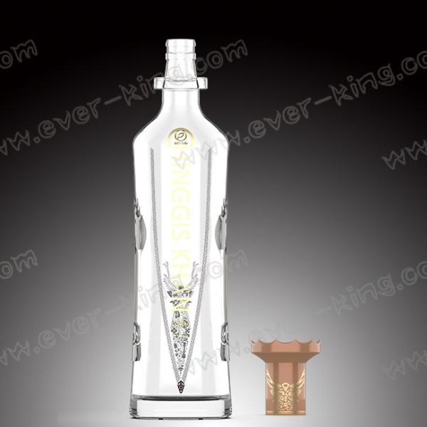 750ML Super White Glass ODM Brandy Glass Bottle