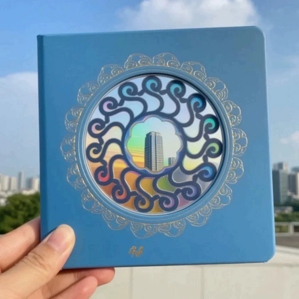 Chinese Window Hollow Hardcover Notebook And Stamp Album For Tourism Souvenirs