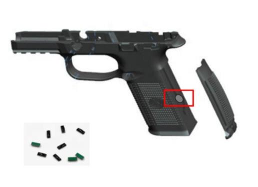 Weapons Tracking UHF MINI RFID On Metal Tag 3x6x3mm IP68