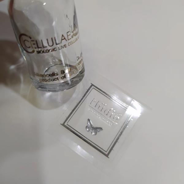 Ярлыки изготовленных на заказ ясных стикеров мини прозрачные BOPP винила для ампулы эфирного масла