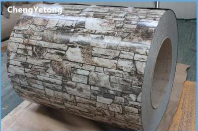 Corrosion Resistance Pre Painted Galvalume Sheet Brick Grain With PU Coating