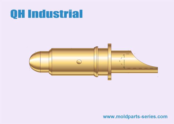 Pogo Pin,3A 4A 5A 8A 10A High Current Rate 100k Working Times 5U''Gold Plated Pogo Pin Manufacturer