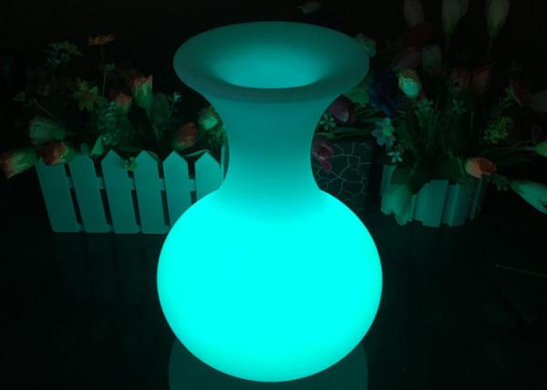 Potenciômetros de flor recarregáveis do diodo emissor de luz do vaso da iluminação para o serviço de tabela, mudança de 16 cores