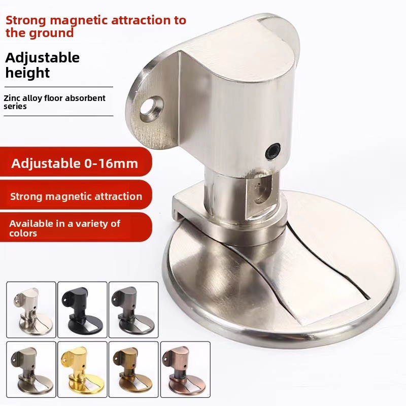 XF Black Red Bronze Durable Door Stopper Zinc Alloy Non-Punch Anti-Collision 3-Year Warranty Minimalist Design Wall Mount Hotel