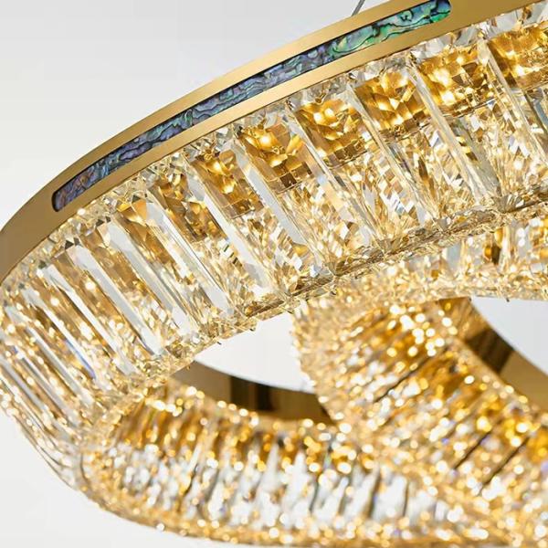 Свет Кристл кольца роскошный современный привесной для дома свадьбы гостиницы декоративного