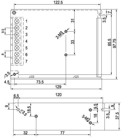 Input AC Winston Switching Power Supply 0.5A , Triple  Power Supply