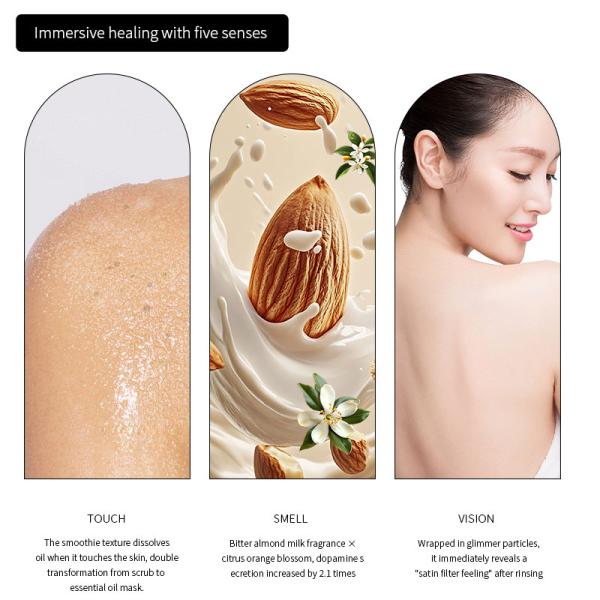 Natural Shea Sugar Body Scrub Exfoliating Scrub Moisturizes Nourishes Skin