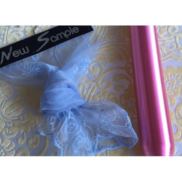 Semi Dull 30D Polyester Monofilament Yarn For Knitting Garment , Blue Color
