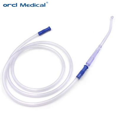 Medical Supply Latex-Free Yankauer Suction Set with Tubing Biocompatible Ideal for Post-Op Wound & Airway Suction
