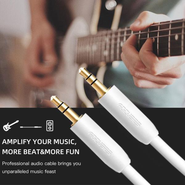 OEM PVC 3.5 Mm Audio Jack To Aux Cable Wire Gold Plated Audio Auxiliary Cord