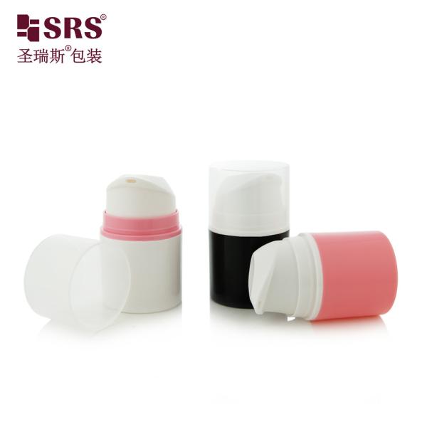 PA604 Gel analgésique personnalisé Peinture d'injection Couleur métallisée PP PCR Matériau recyclé avec certificat Bouteille sans air pour sérum facial