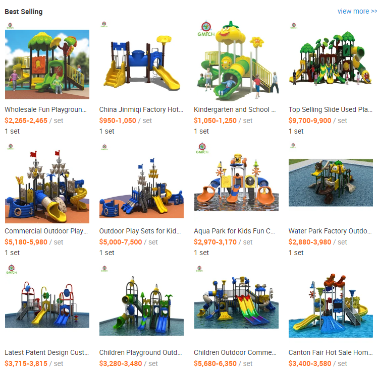 Customized Design Outdoor Slide Set Kids Play Items Easy Installation