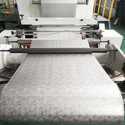 Customized Embossed Gold And Silver Foil For Cake Tray Made And Black And White Metalized Film  For  Coke  Board