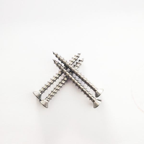 Square Socket Flat Head 304 SS DEK Chipboard Screw T17 SQ Drive With Four Ribs