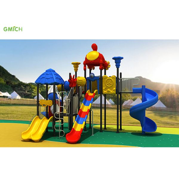 OEM Service Kids Outdoor Playground Toy Plastic Outdoor Slide Combination Playground