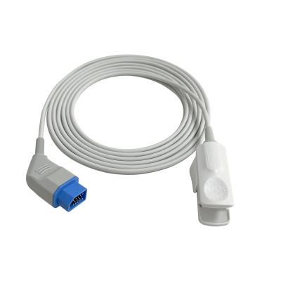 Nihon Kohden 14 Pin Pulse Ox Sensor Reusable Type Korea Chips 4.0mm Diameter